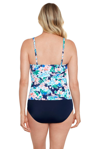 Penbrooke Ditsy Days Side Shirred Mio Swimsuit, Multi (60200057)