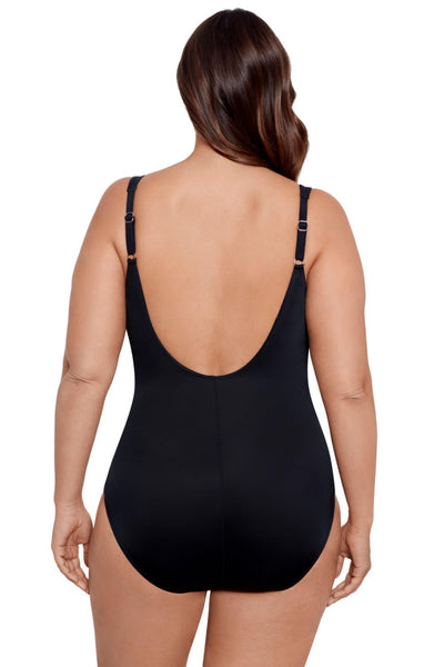 Miraclesuit Plus Must Have Solids Sanibel Swimsuit 6518963W Black