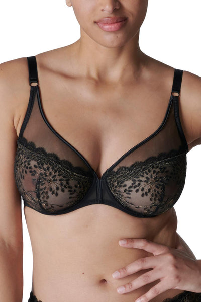 Simone Perele Singuliere Full Coverage Plunge Bra, Black (1A2319)