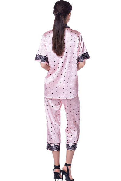 Christine Amelie Print Cropped Pajama Set AME6046