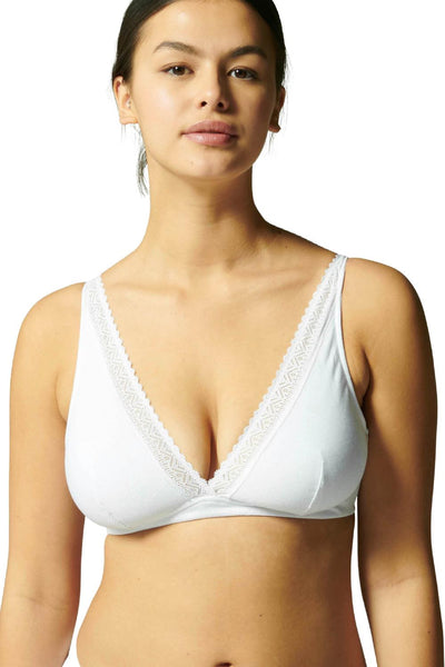 Simone Perele Eugenie Wireless Triangle Bra, White (15Z210)