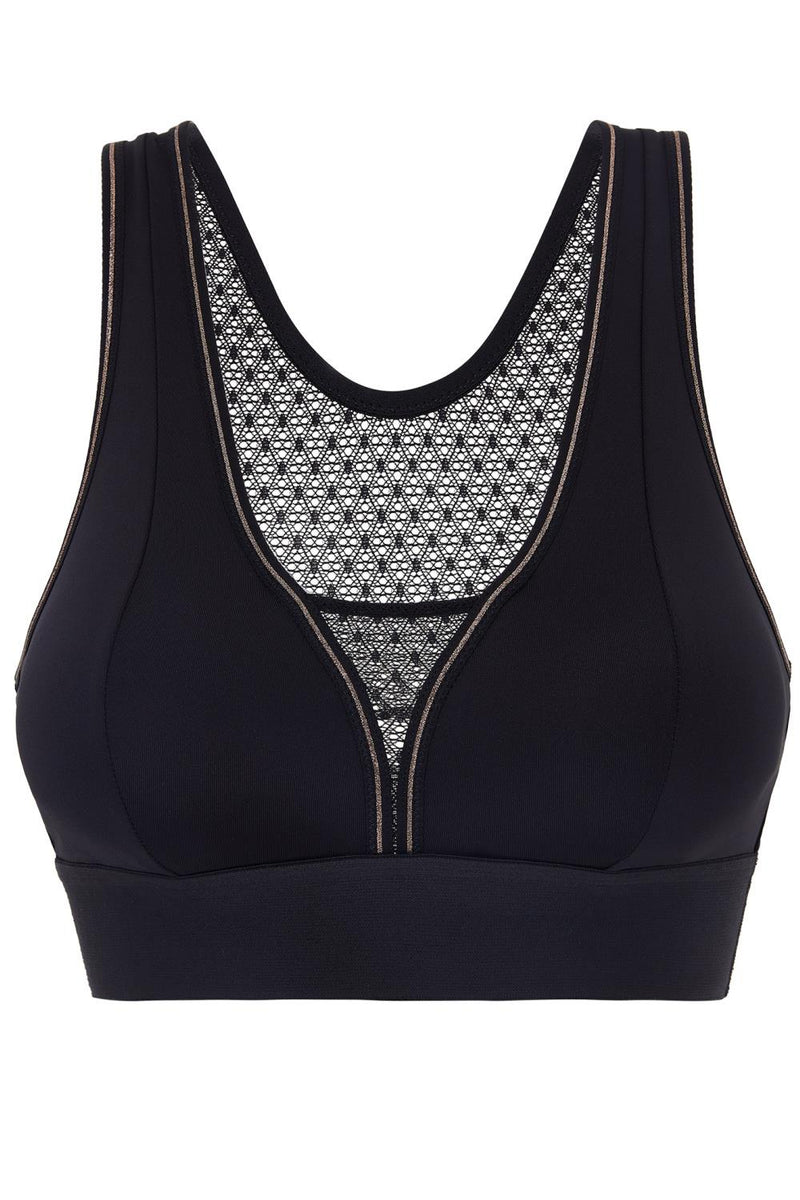 Simone Perele Harmony Wireless Medium Impact Sports Bra, Black (1SA261)