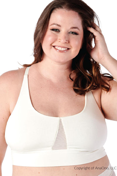 AnaOno Leslie Mastectomy Leisure Bra, Ivory (AO-027)