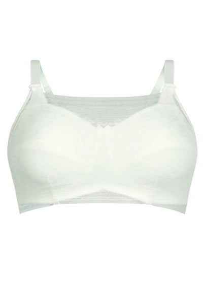 Anita Fleur Lace Clip-On Bandeau Top, White (0600)