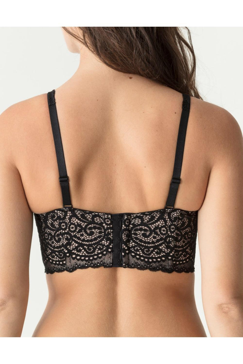 PrimaDonna Twist I Do Deep Plunge Longline Bra, (Cups C-D) Black (0141606)