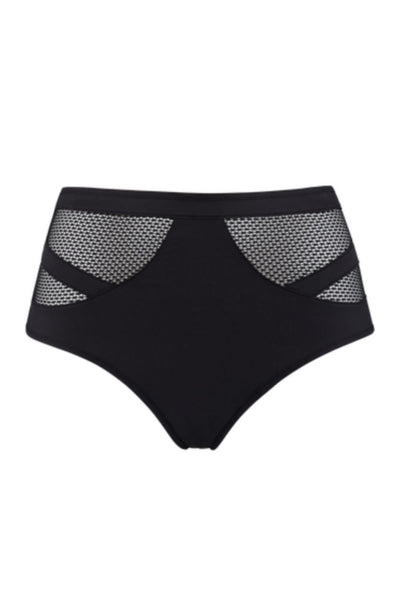 Marlies Dekkers Wing Power High-Rise Brief, Black (19934)