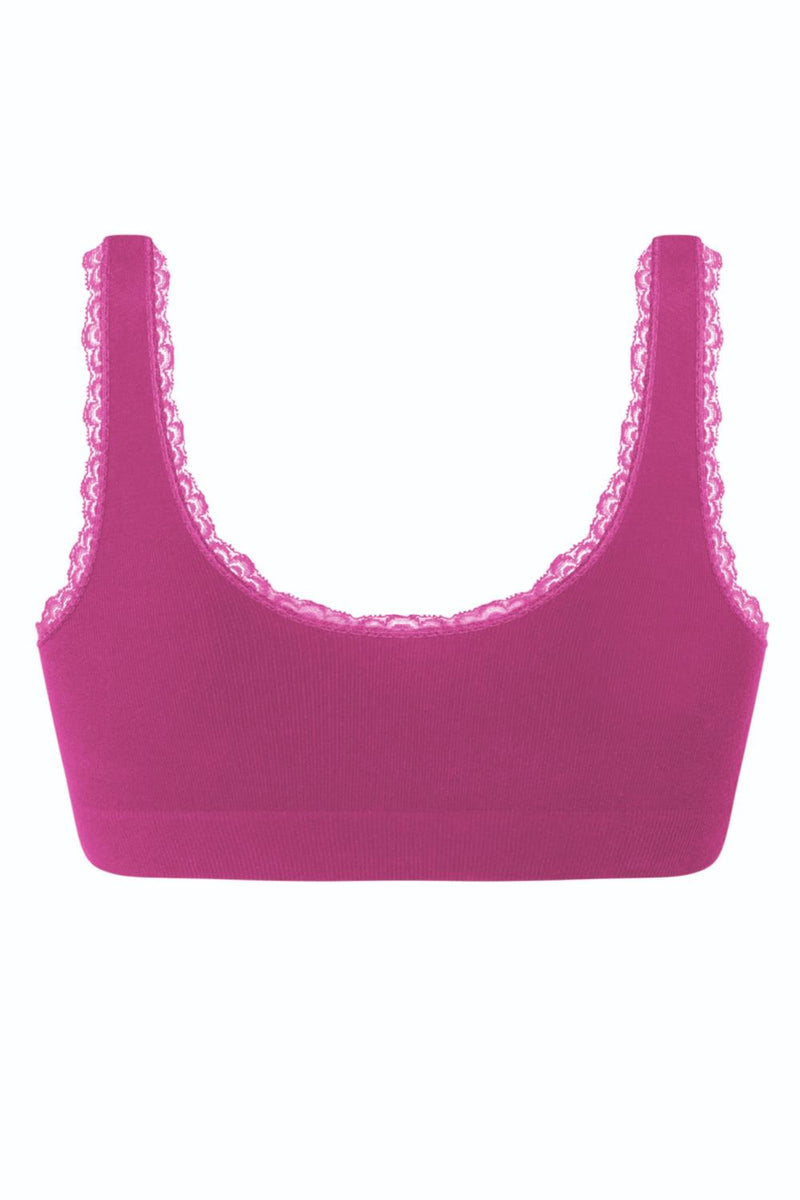 Amoena Kitty Seamless Prosthetic Cotton Bra, Magenta (44674)