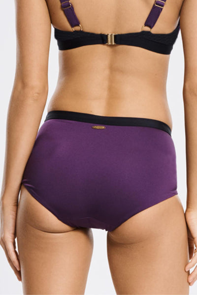 Aqua Blu Plum High Waist Swim Bottom A9036BB