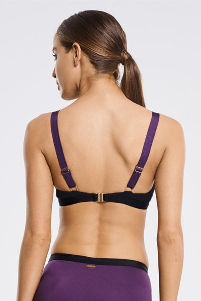Aqua Blu Plum Underwire Bikini Top A9033BB