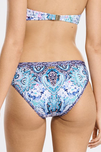 Aqua Blue Babylon Classic Swim Bottom, Multi (A9085BA)