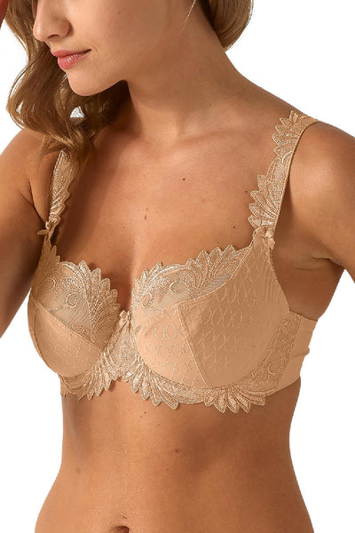 Empreinte Thalia Microfibre Low-necked Bra, Caramel (1856)