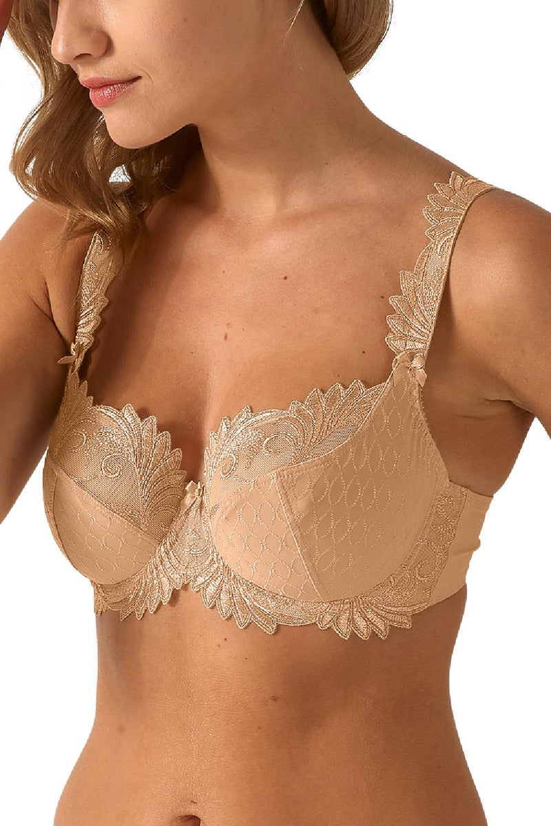 Empreinte Thalia Microfibre Low-necked Bra, Caramel (1856)