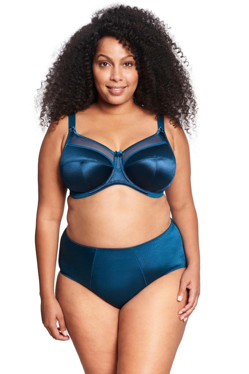Goddess Keira Banded Underwire Bra GD6090 Petrol – My Top Drawer