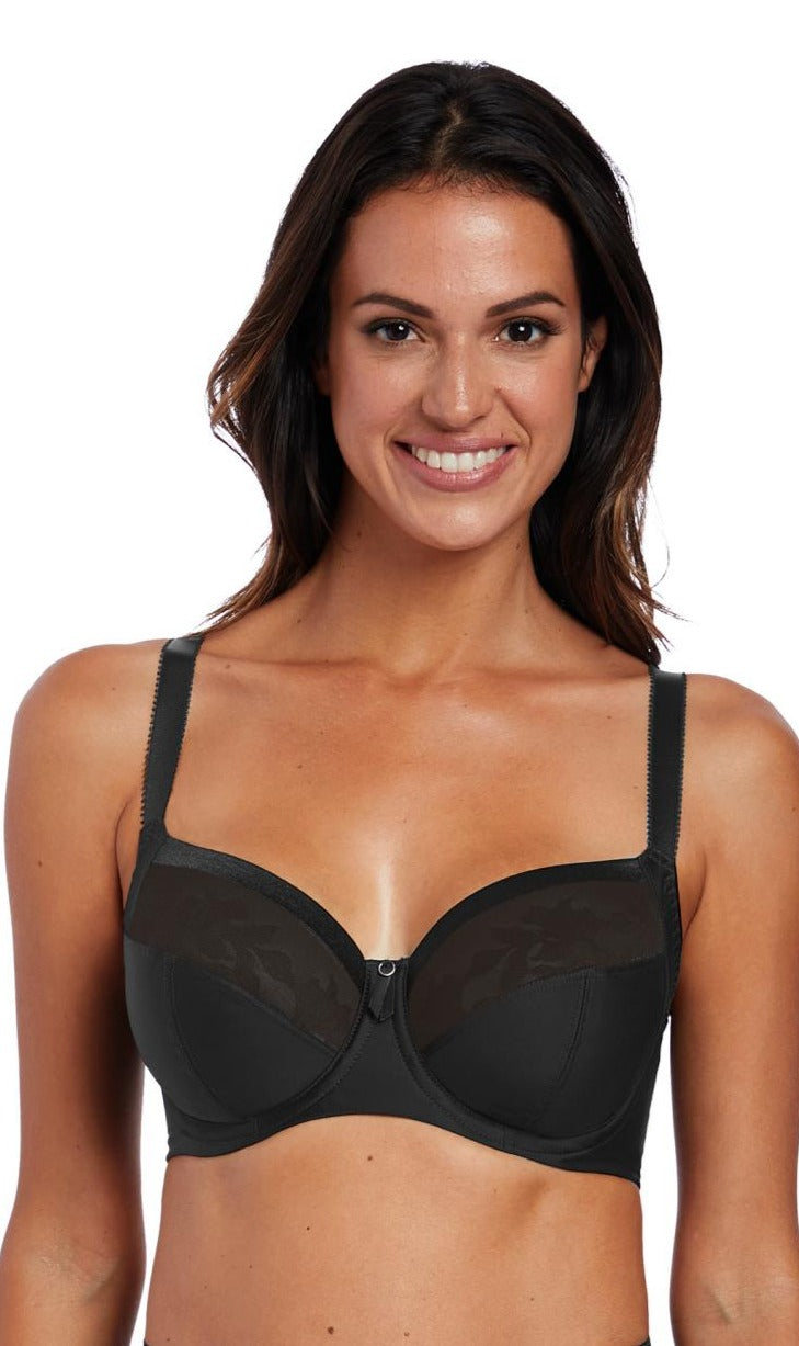 Fantasie Illusion Side Support Bra, Black (FL2982)