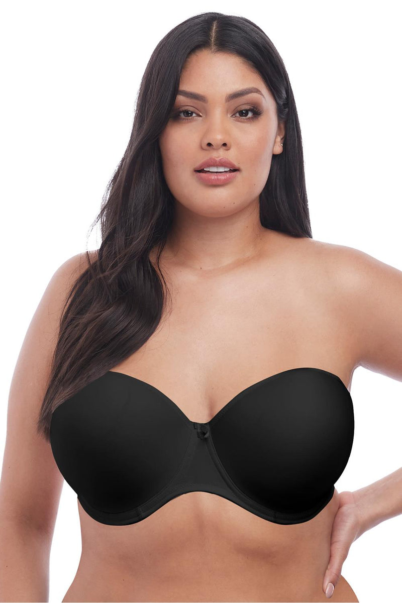 Elomi Smooth Moulded Strapless Bra, Black (EL4300)