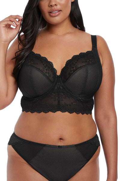 Elomi Charley Longline Lace Bralette, Black (EL4381)