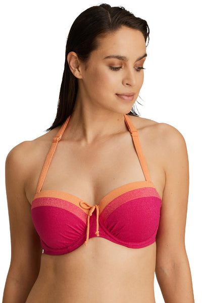 PrimaDonna Swim Tanger Padded Balcony Top, Pink Sunset (4006816)