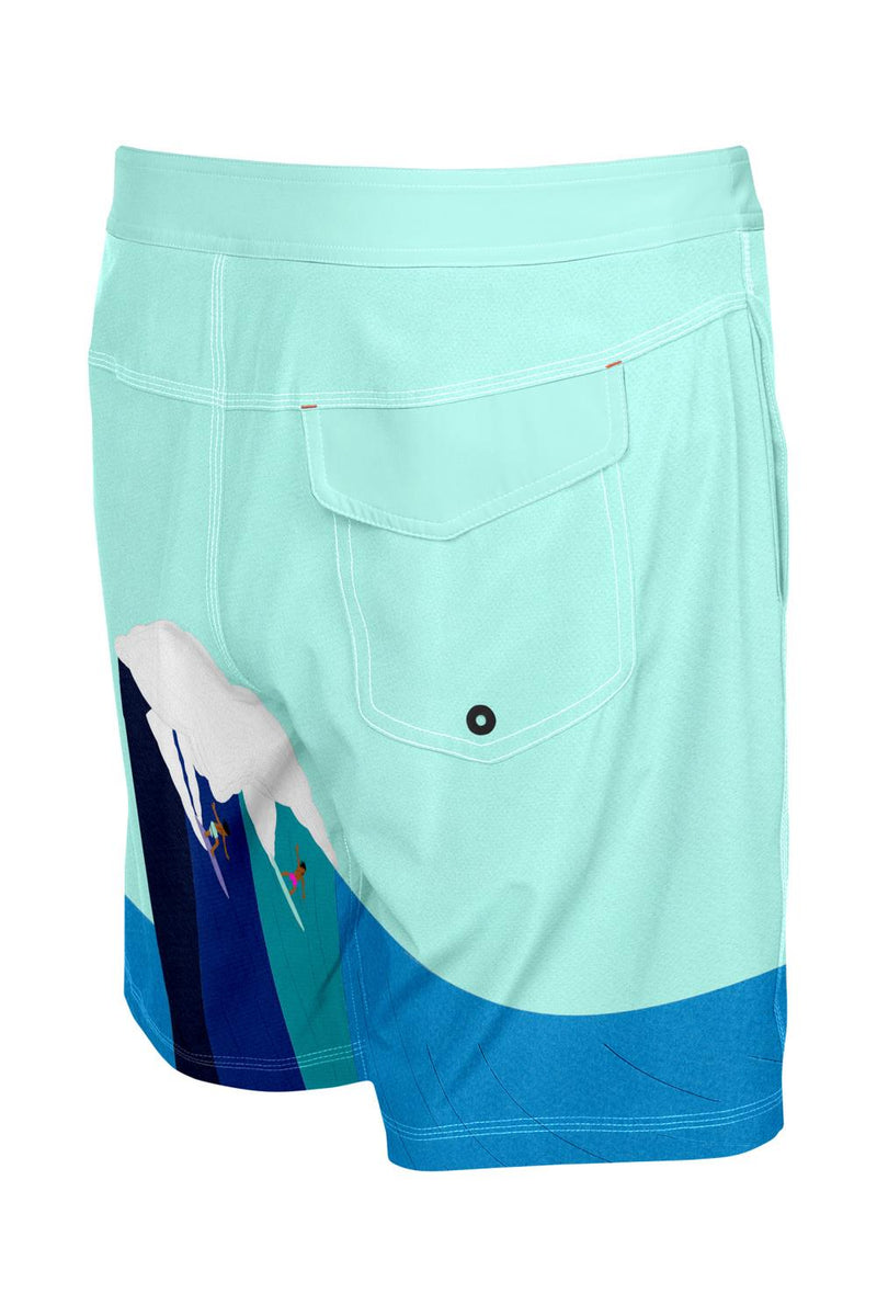 SAXX Betawave 9" Swim Shorts 19” SXSW02L-BRG (Blue Riding Giants)