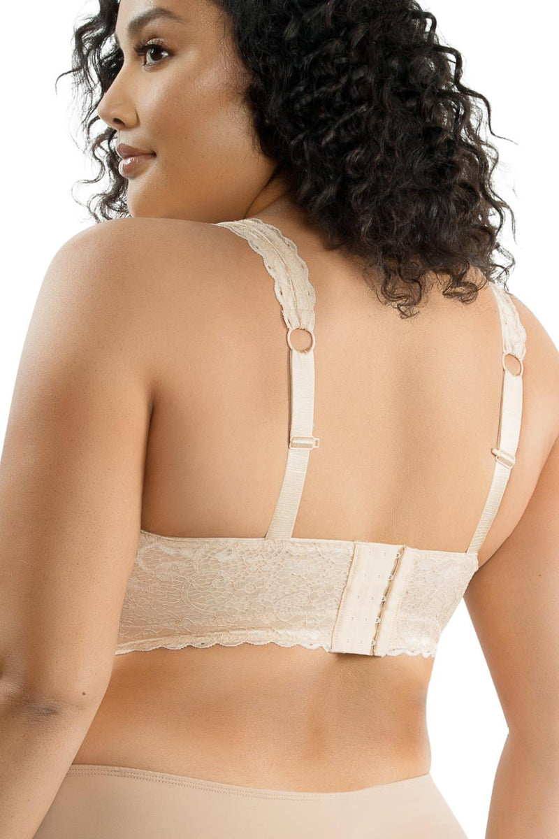 Parfait Adriana Wire Free Lace Bralette, Bare (P5482)