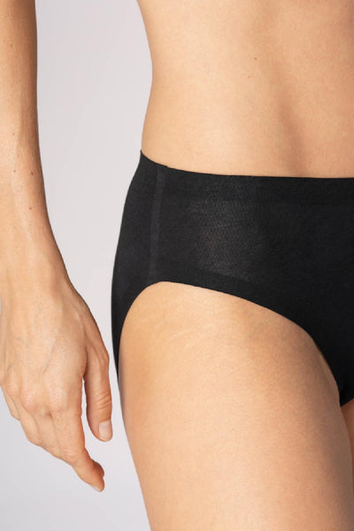 MEY Natural Second me American Briefs, Black (79527)