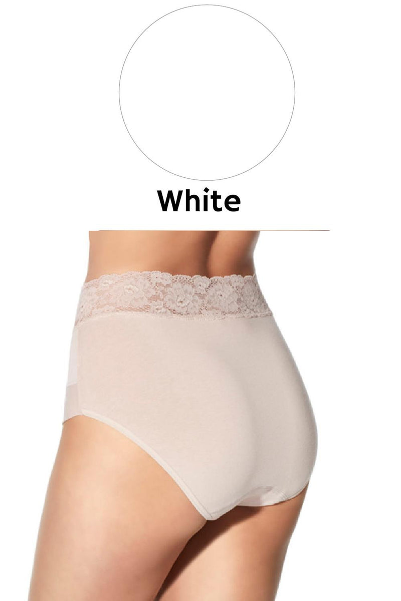 Janira Dolce Cinture High Waist Brief, White (31785)