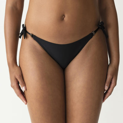 PrimaDonna Swim Cocktail Bikini Briefs Waist Ropes, Black (4000153)