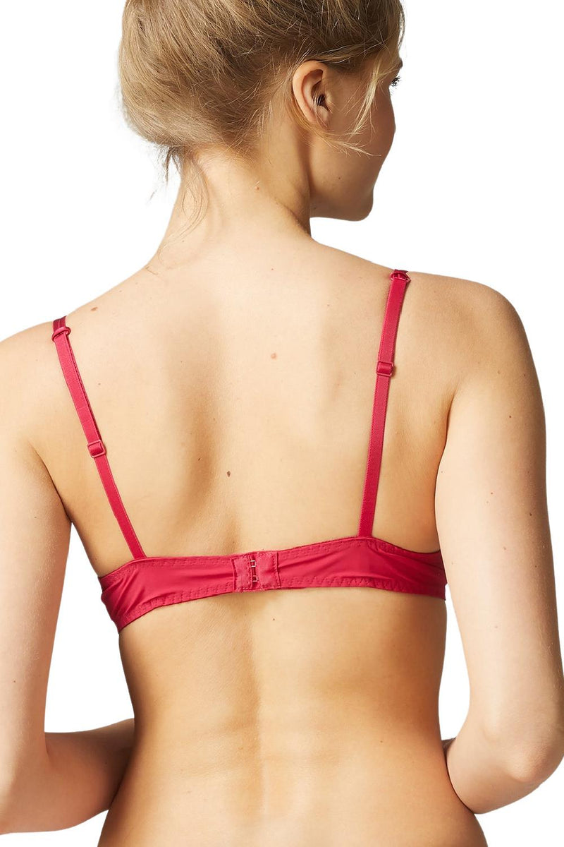 Simone Perele Delice Sheer Demi Bra, Cranberry (12X330)