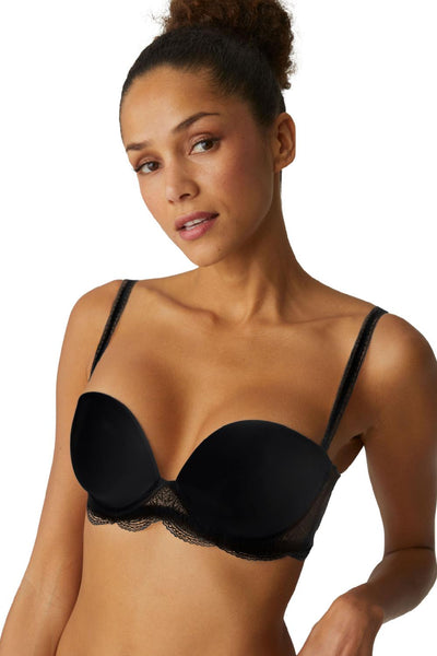 Simone Perele Karma Strapless Plunge Bra, Black (12V302)