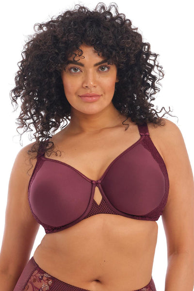 Elomi Charley Bandless Spacer Moulded Bra, Aubergine (EL4383)