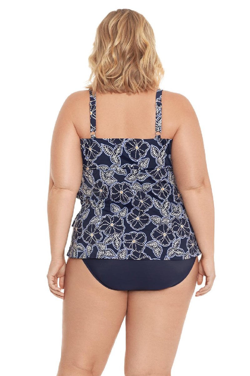 Penbrooke Shell Floral Three Tier Tankini Top 5531813X