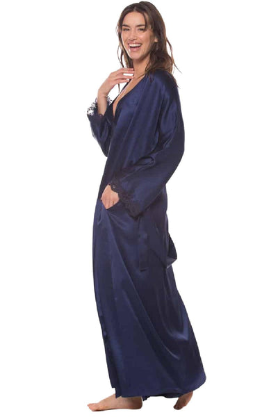 Christine Boudoir Long Robe BIJR8050 Midnight