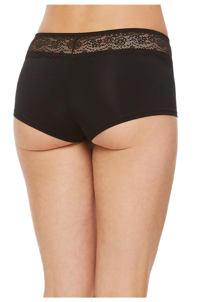 BodyBliss Breeze Collection Boyshort, Black (9407)