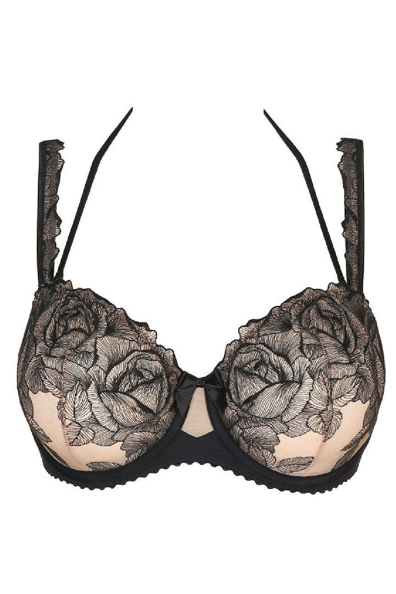 PrimaDonna Belgravia Vertical Seam Balcony Bra, Black (0163222)