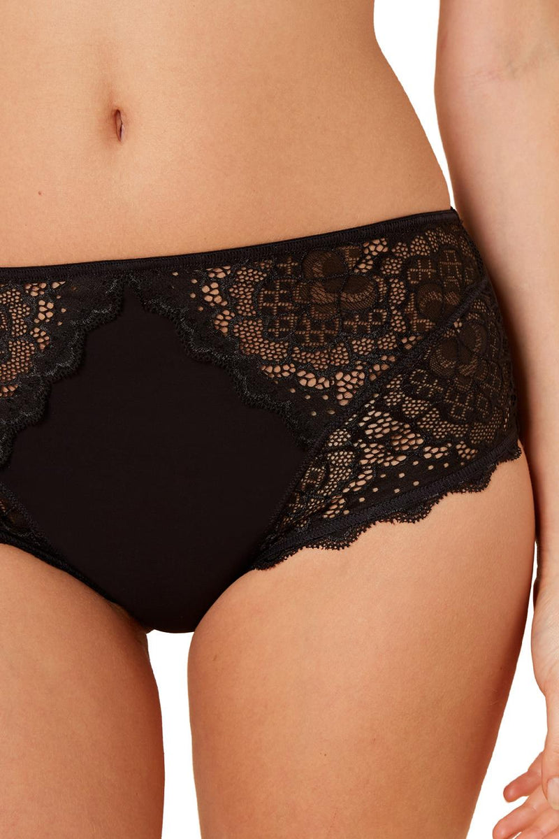 Simone Perele Caresse Deep Brief, Black (12A770)