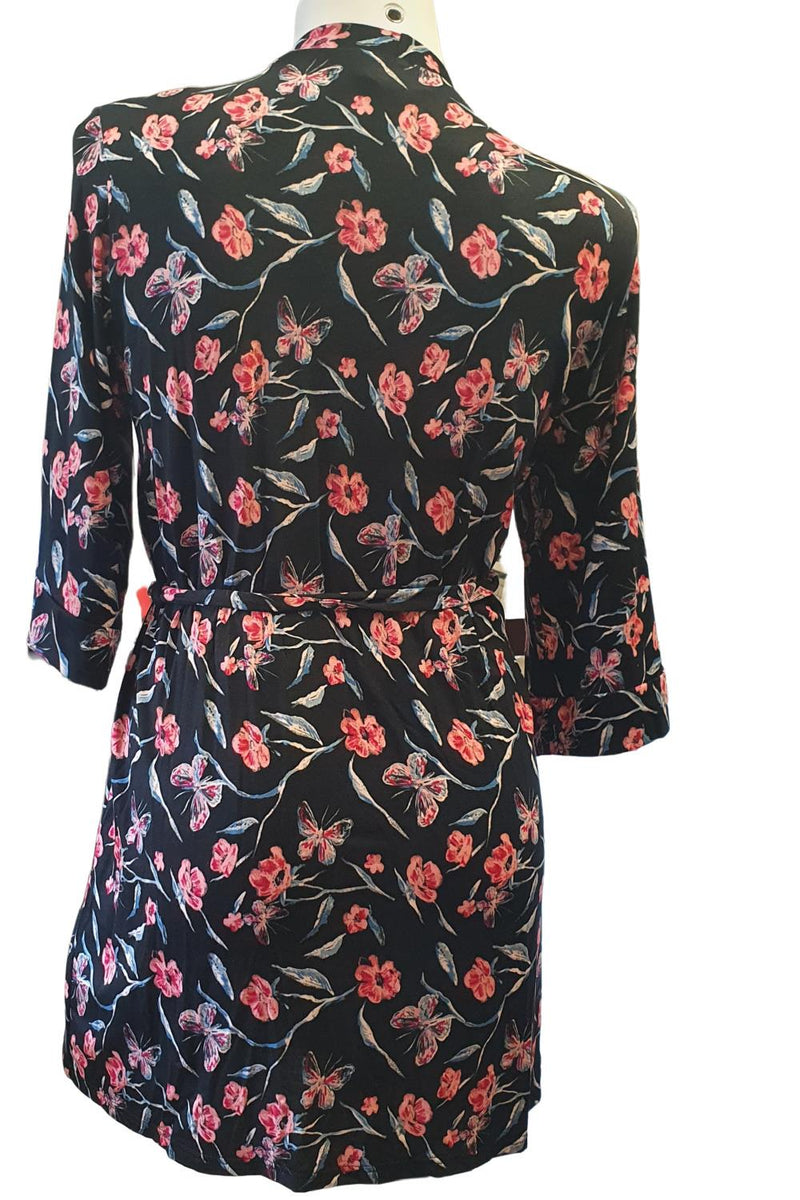 Arianne Kassandra Robe, Butterfly Print (8424)