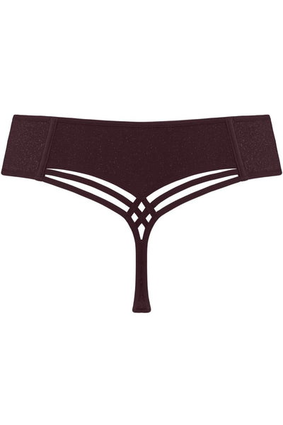 Marlies Dekkers Dame de Paris 7 cm Thong, Aubergine (35532)