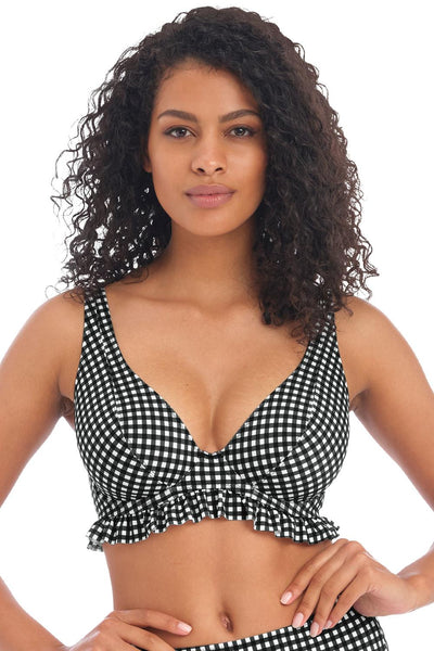 Freya Swim Check In High Apex Bikini Top, Monochrome (AS201913MOM)