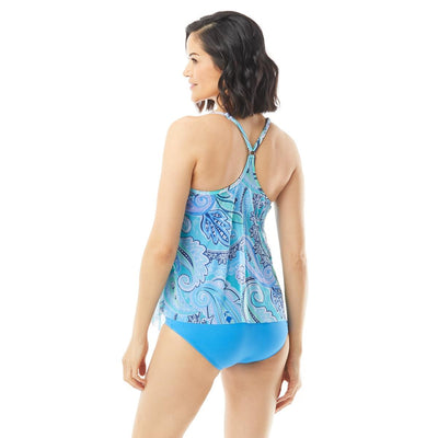 Beach House Kerry Mesh Layer Tankini, Paradise Peri (H59893)
