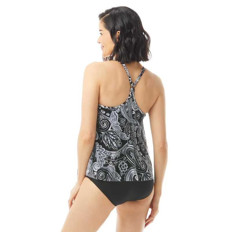 Beach House Kerry Mesh Layer Tankini, Black (H59893)