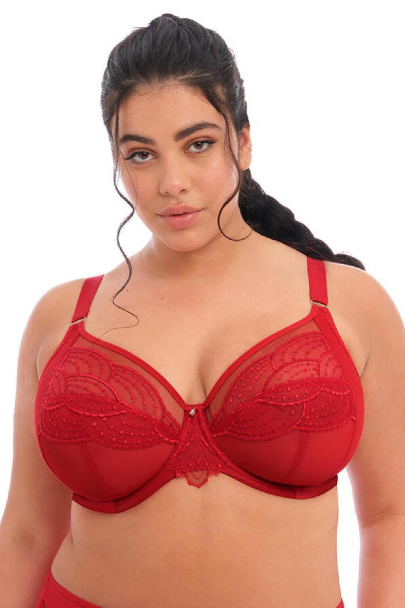 Elomi Priya Plunge Bra, Haute Red (EL4550)