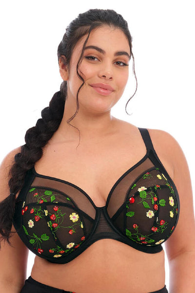 Elomi Samira Underwired Plunge Bra, Black (EL300902)