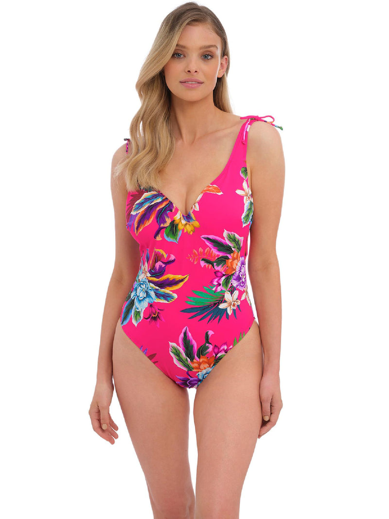 Fantasie Halkidiki V-Neck Swimsuit, Orchid (FS501939)