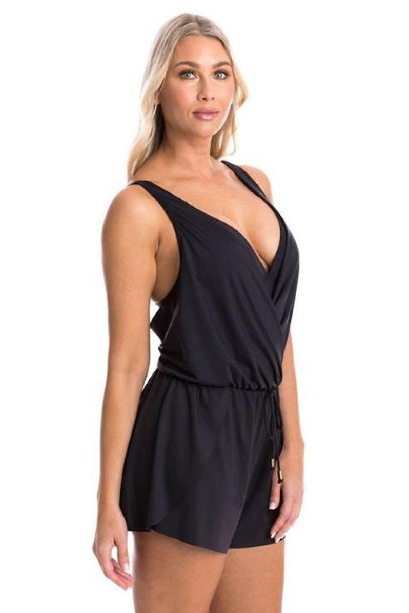 Togs Solid Romper One Piece, Black 21S0144