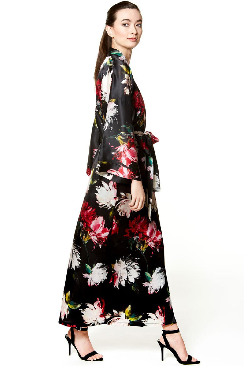 Christine Valentina Long Robe, Valentina Print (VAP8700)