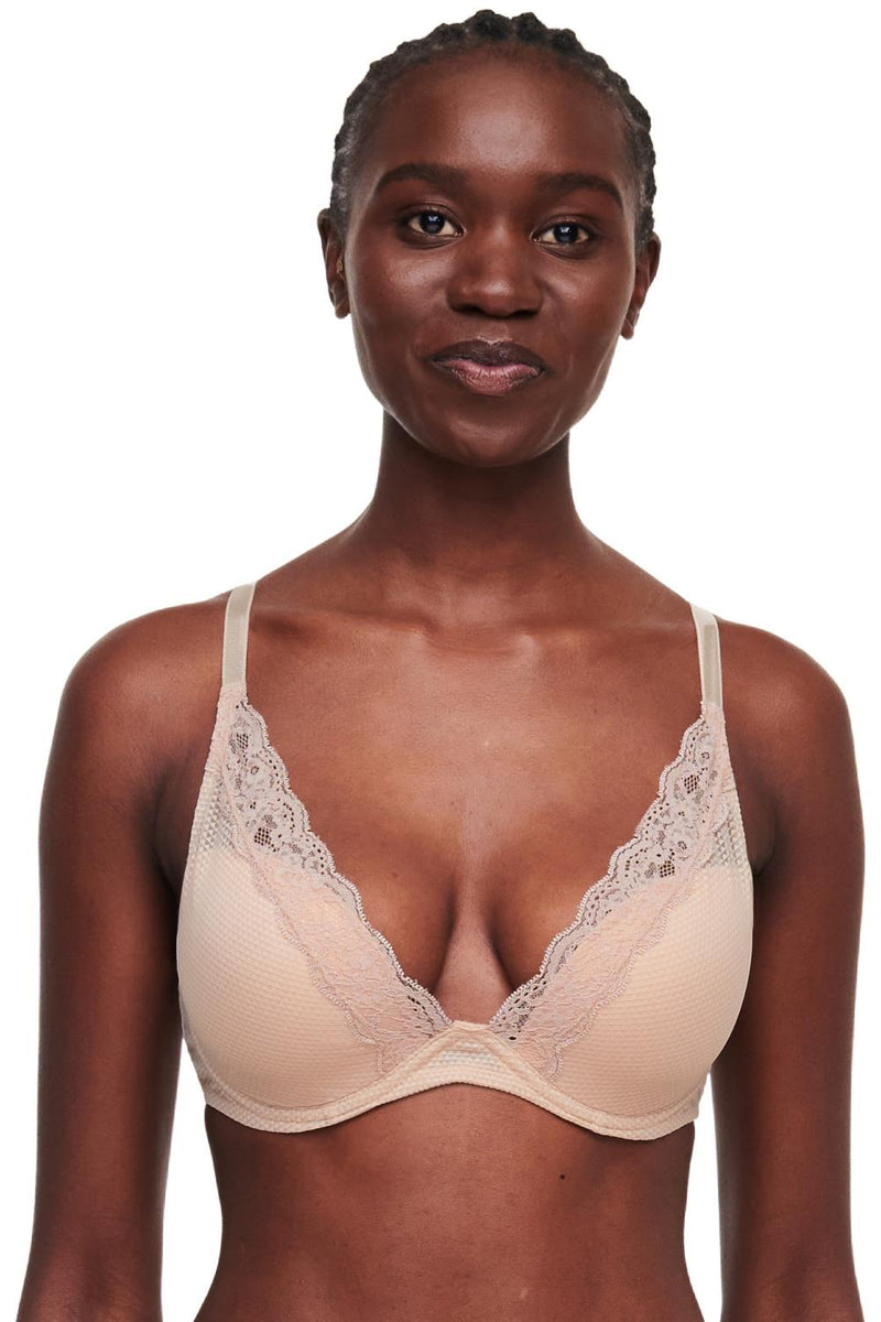 Passionata Brooklyn Plunge T-Shirt Bra 5701 Dune