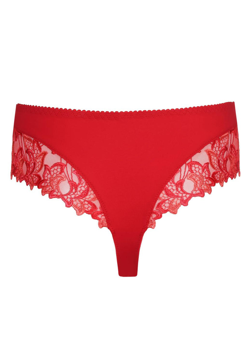 Prima Donna Deauville Luxury Thong, Scarlet (0661816)