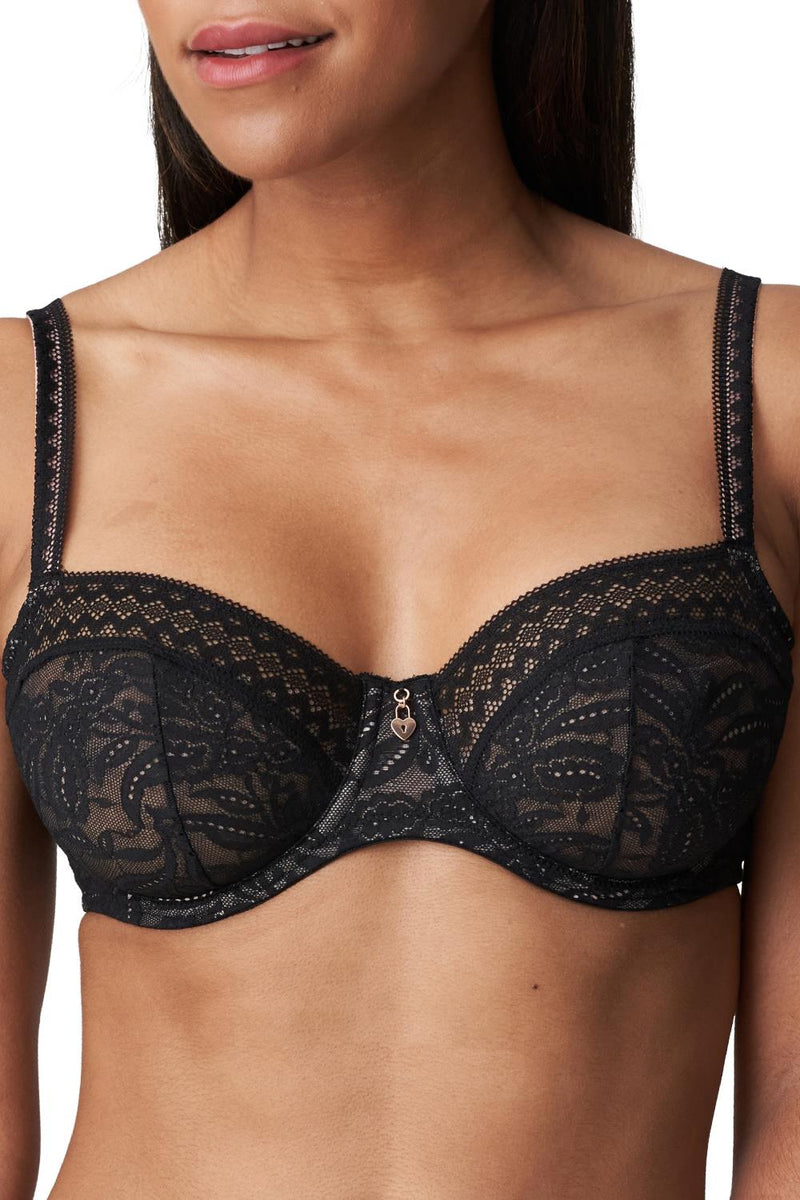 PrimaDonna Twist Palermo Balcony Vertical Seam Bra, Black (0142092)