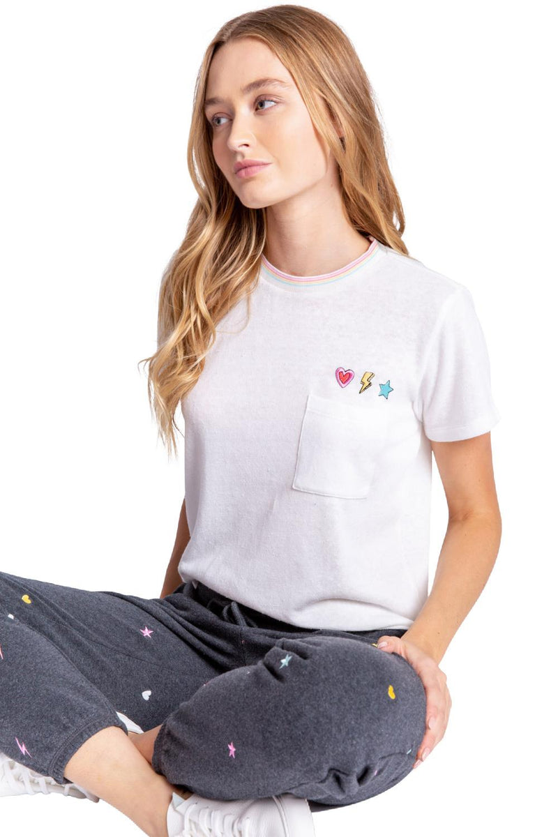 PJ Salvage One Love Short Sleeve T-shirt RCOLT-IVORY