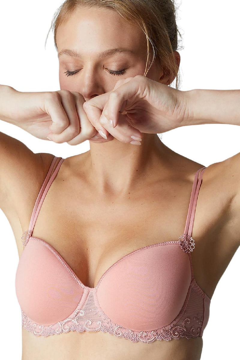 Simone Perele DÉLICE 3D Demi Cup Bra, Peachy Pink (12X343)