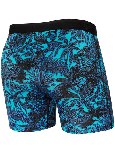 SAXX Platinum Boxer Brief SXBB42F-LTB (Lush Tropics-Racer Blue)
